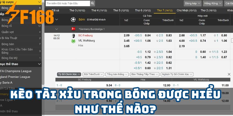 Kèo tài xỉu trong bóng được hiểu như thế nào?