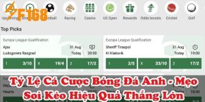 Tỷ Lệ Cá Cược Bóng Đá Anh - Mẹo Soi Kèo Hiệu Quả Thắng Lớn